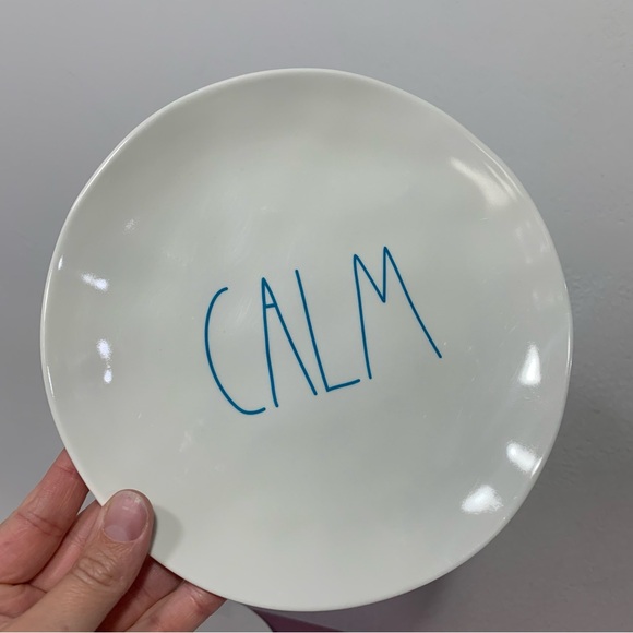 Rae Dunn Set of 4 MELAMINE PLASTIC SUMMER DINNER PLATES calm beach relax sun - Picture 4 of 8